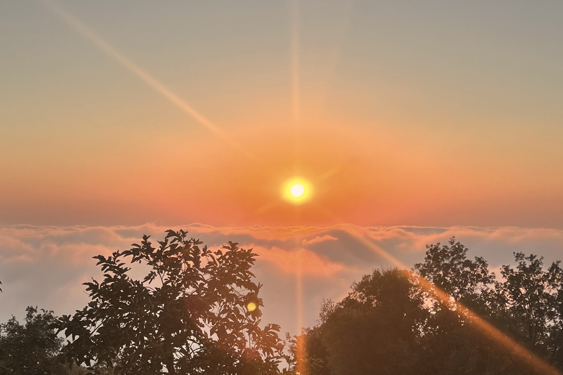 Warm sunset sky over the sea — calming therapy and coaching with integrative counsellor Elin Sweijer in Crouch End, North London